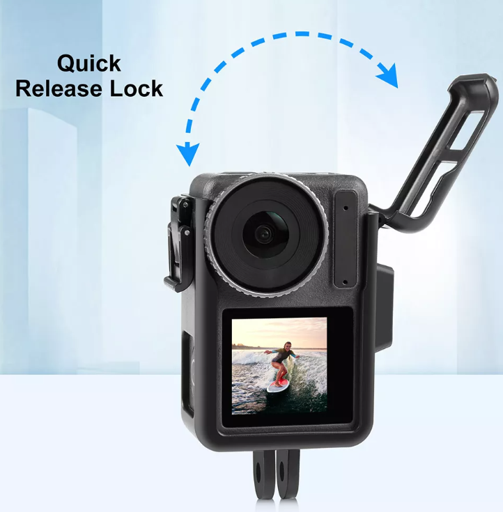 Funda de Silicona para DJI Osmo Action 3-4-5 Pro +Tapa Lente-4