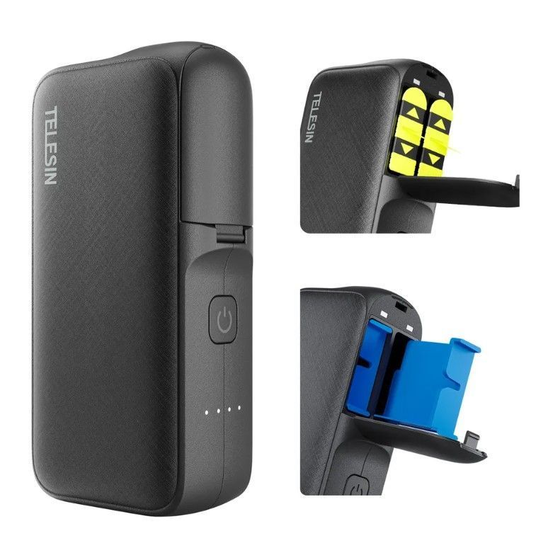 Power Bank Portable para baterias GoPro 12/11/10/9/8/7/6/5-0