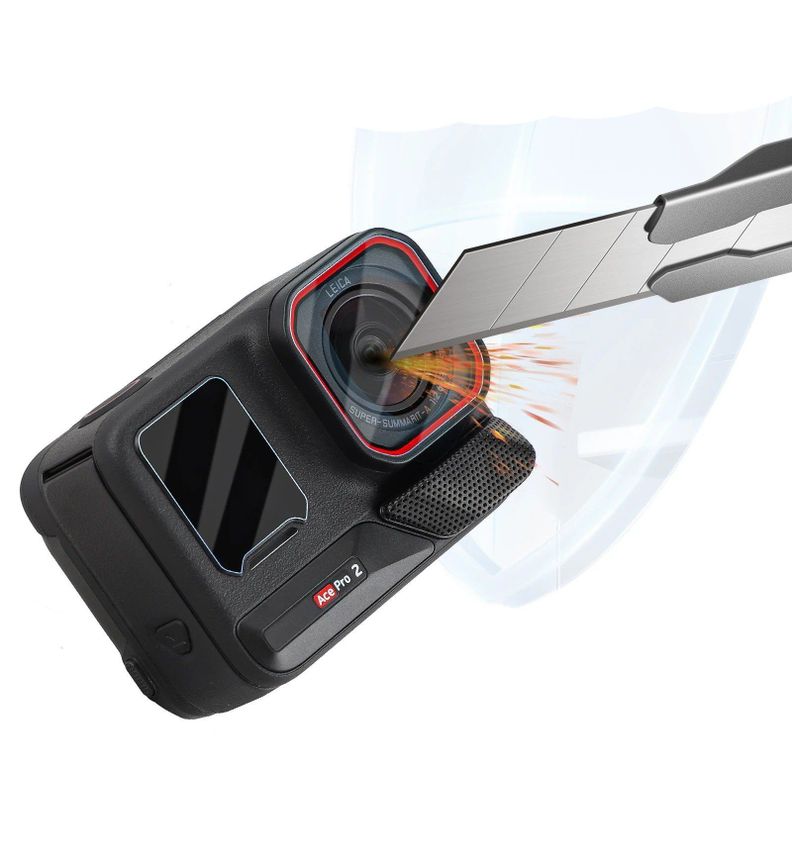 Lamina de Vidrio Templado para Insta360 Ace Pro 2 - Telesin-1