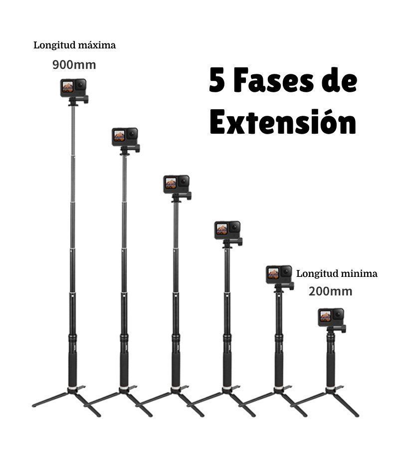 Bastón Selfie Trípode Para Smartphone Y Cámara GoPro U Otras-6