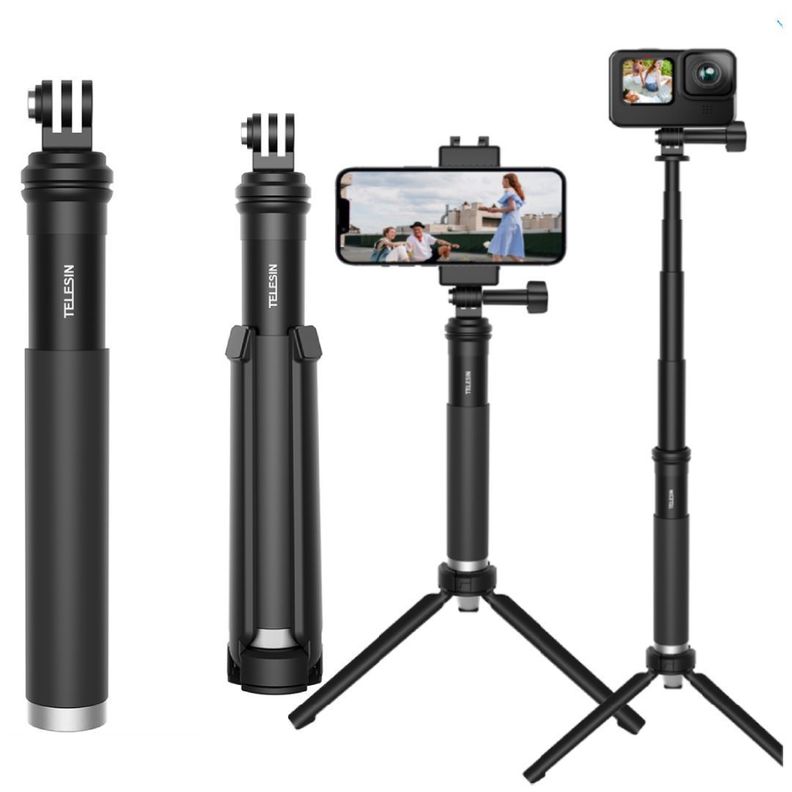 Bastón Selfie Trípode Para Smartphone Y Cámara GoPro U Otras-0