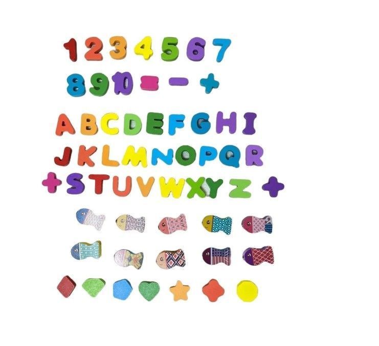 Juego Madera Didactico Número, Abecedario y Pesca 80 piezas-3