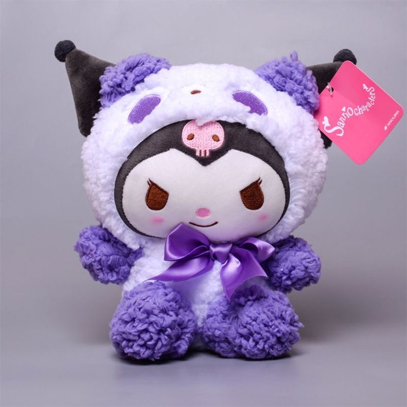 Peluche Kuromi de 25cm Anime Kawaii Onegai My Melody-4