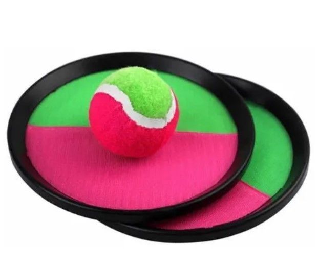 2 Paletas + Pelota adhesiva Pegajoso para Playa o Aire Libre-0
