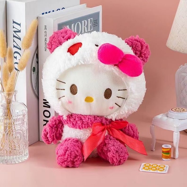 Peluche Hello Kitty de 25cm Anime Kawaii Paradise Friends-2