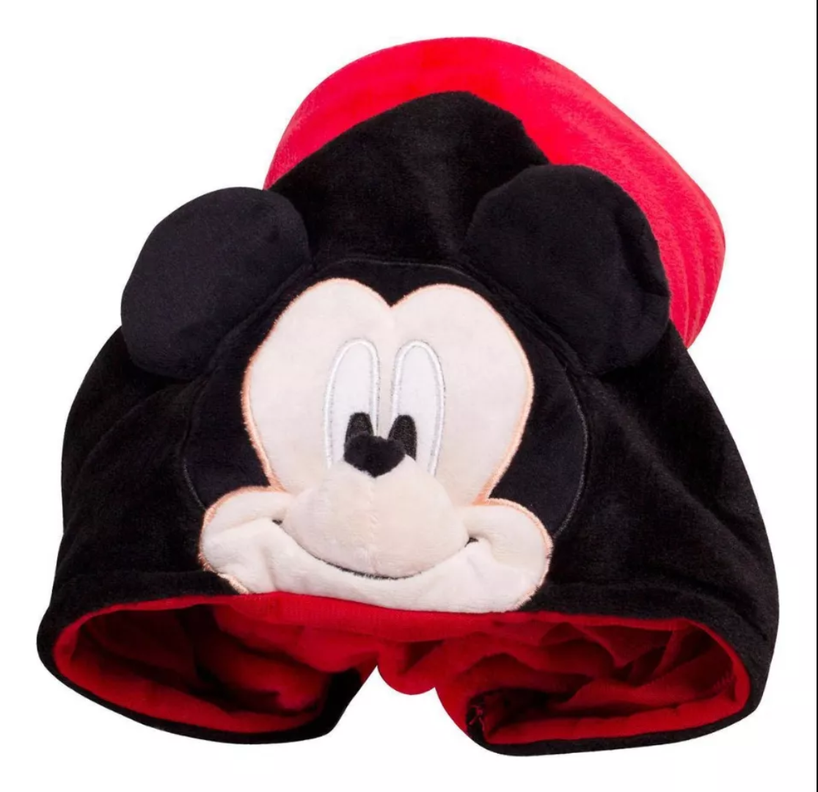 Manta Mickey Mouse Frazada de Polar con Capucha de 80x130 cm-2
