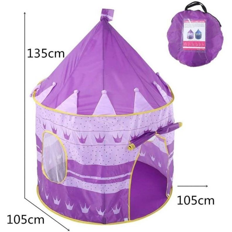 Carpa Castillo Niño portatil - Morada-2
