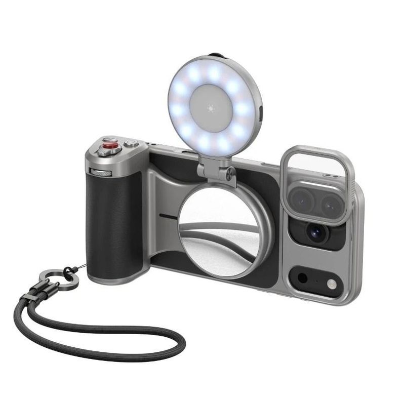 Kit Master Grip Magsafe iPhone 17 Pro MAX con Luz y Filtro UV