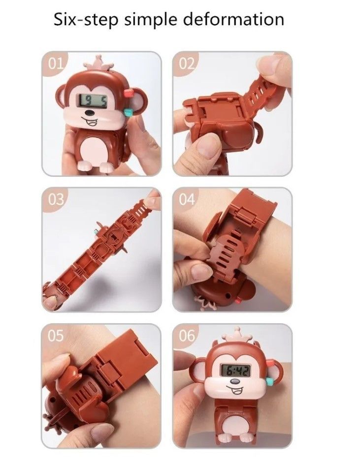Reloj De Pulsera Digital Para Niños De animales ti-2