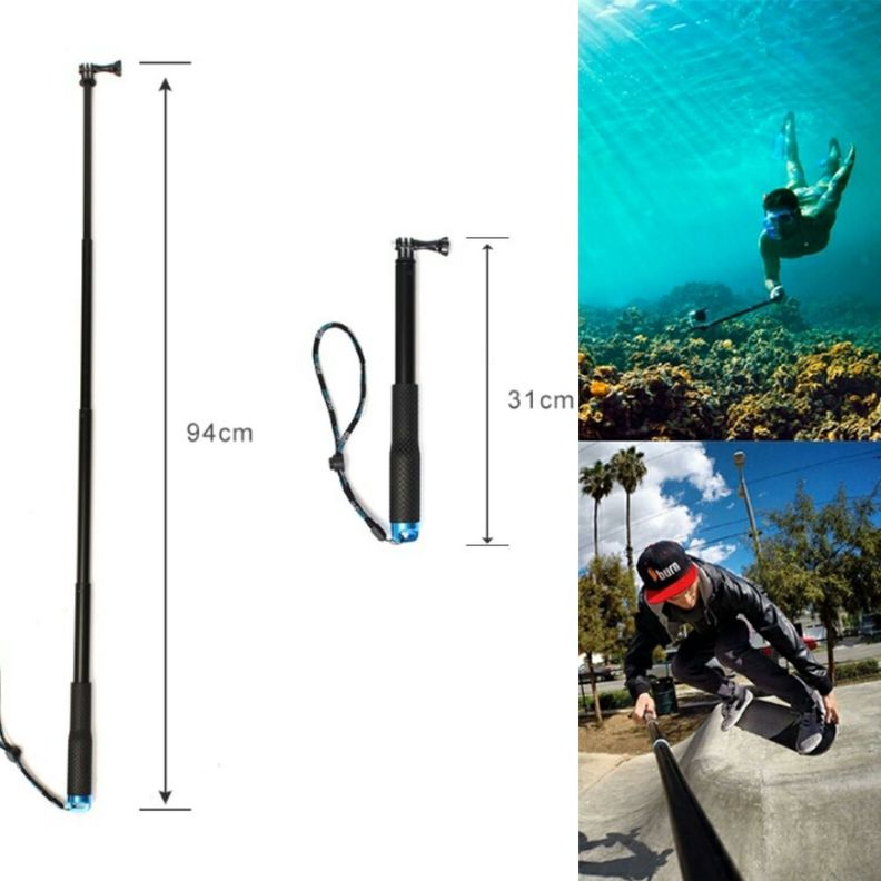 Bastón selfie 94CM para camaras deportivas-0