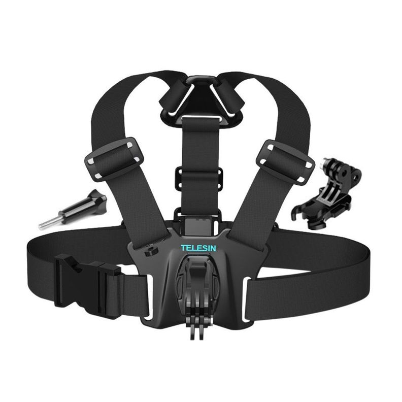 Arnés De Pecho + J + Tornillo Para GoPro y otras Cámaras -0