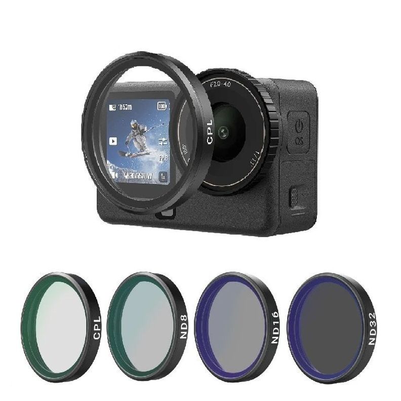 Kit de Filtros CPL + ND8 ND16 ND32 para DJI Osmo Action 6