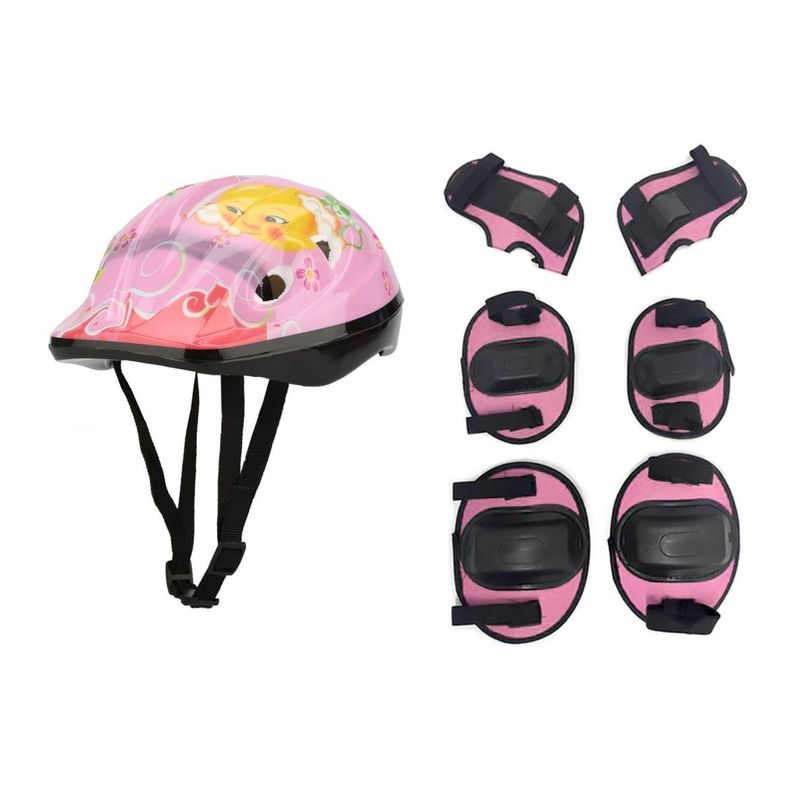 Kit de protección para niños Casco + Protecciones Bicicleta-1