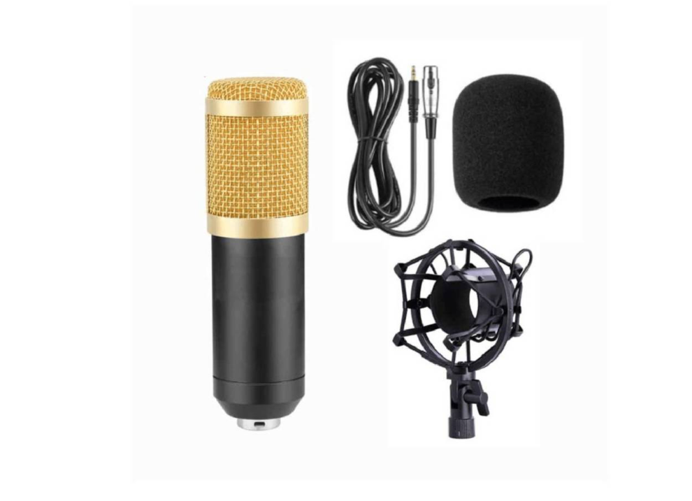 Kit Micrófono Estudio Condensador Profesional-0