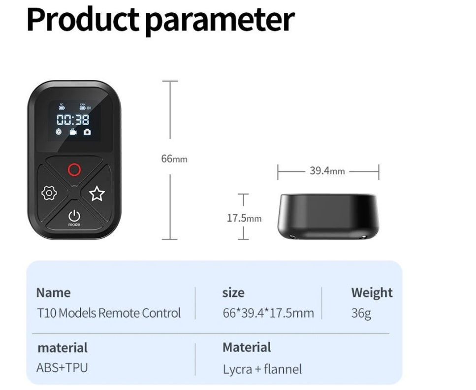 Nuevo control remoto Bluetooth para cámaras GoPro Hero 13/12/11/10/9/8 y Max-2