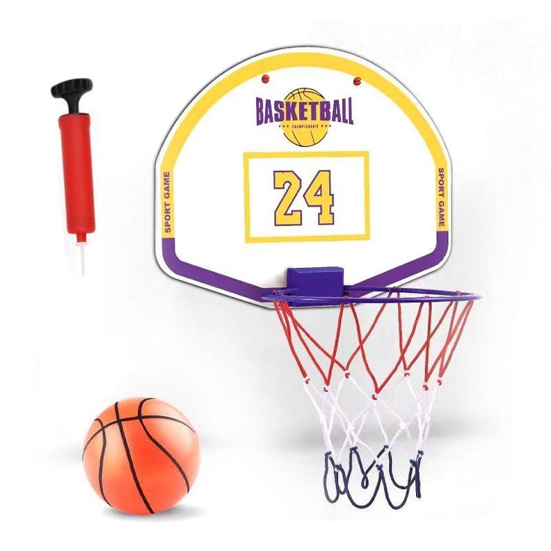 Aro de Basquetbol con Pelota + Bombín para Niños-0