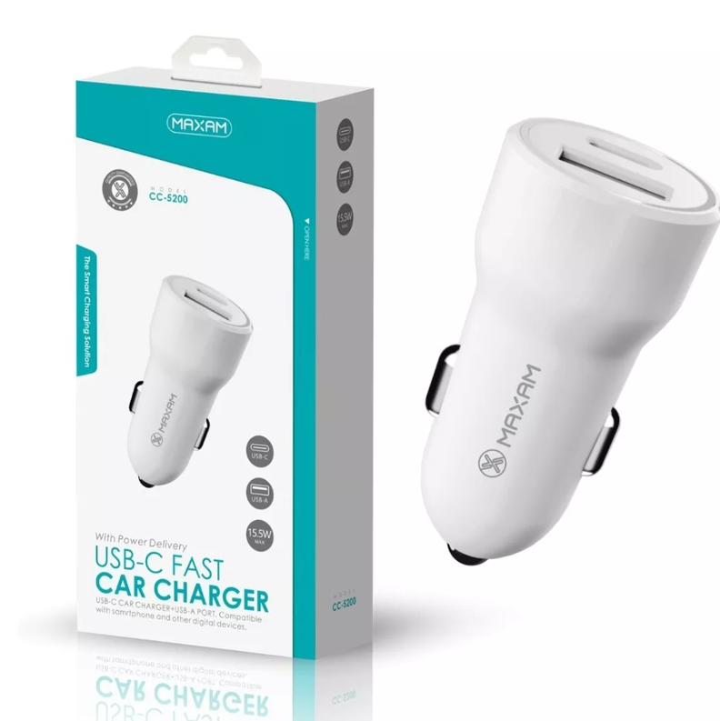 Cargador para Auto de Carga Rápida Tipo C-0