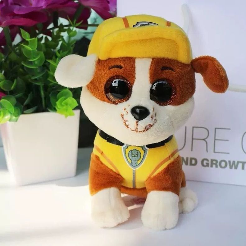 Peluche Paw Patrol Rubble - Patrulla Canina - 17cm-1