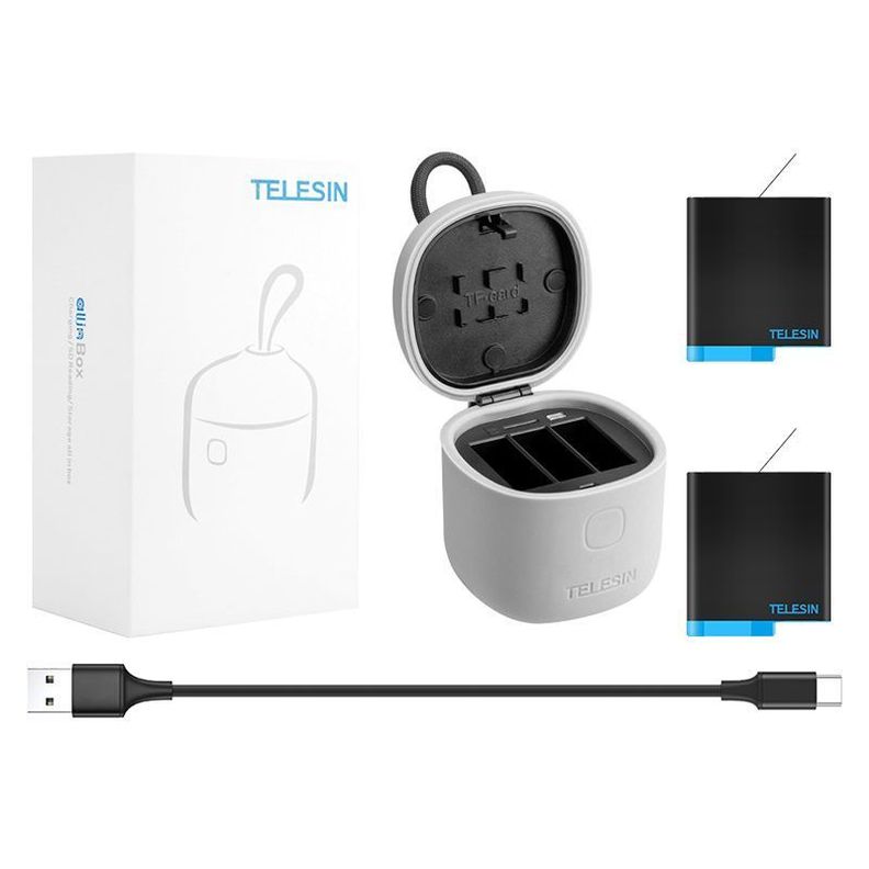 Cargador Allin Triple para Gopro  5 6 7 8-1