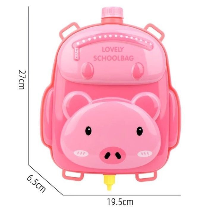 Mochila Lanza Agua de 1 Litro con Pistola - Cerdito-2
