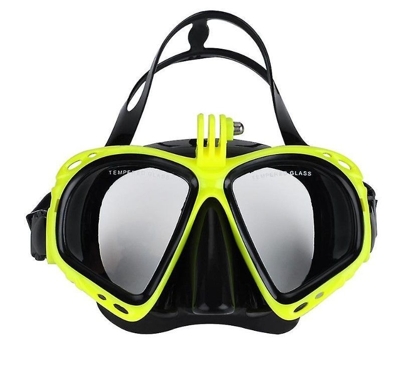 Snorkel con Tubo Amarillo Flourecente cámara deportiva Gopro u otras-1