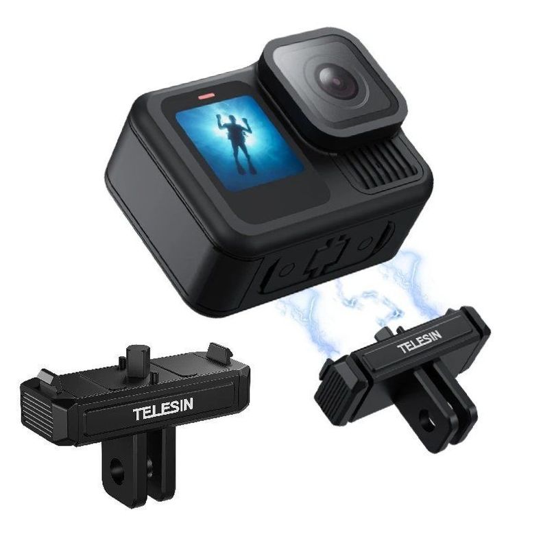 Adaptador Magnético 2 Garras Para GoPro Hero 13 - Telesin-1