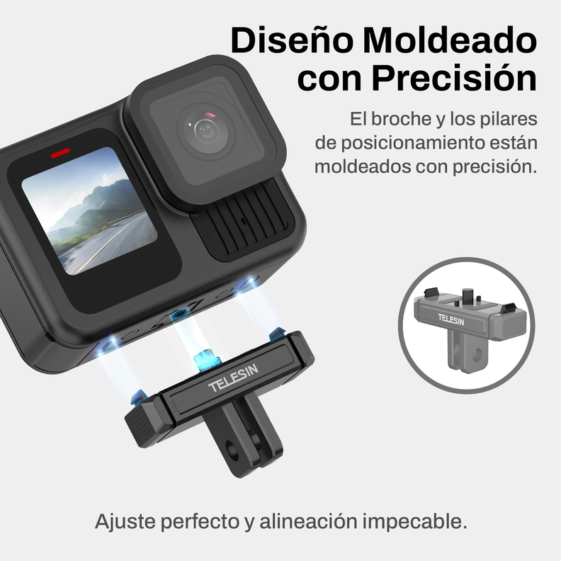 Adaptador Magnético 2 Garras Para GoPro Hero 13 - Telesin-3