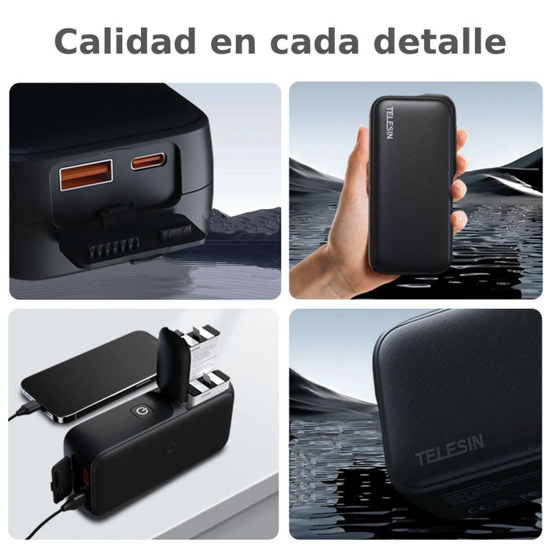Power Bank para GoPro Hero 13 Black y Smartphone - Telesin-4
