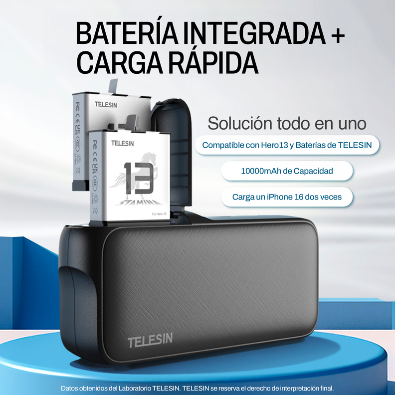 Power Bank para GoPro Hero 13 Black y Smartphone - Telesin-7