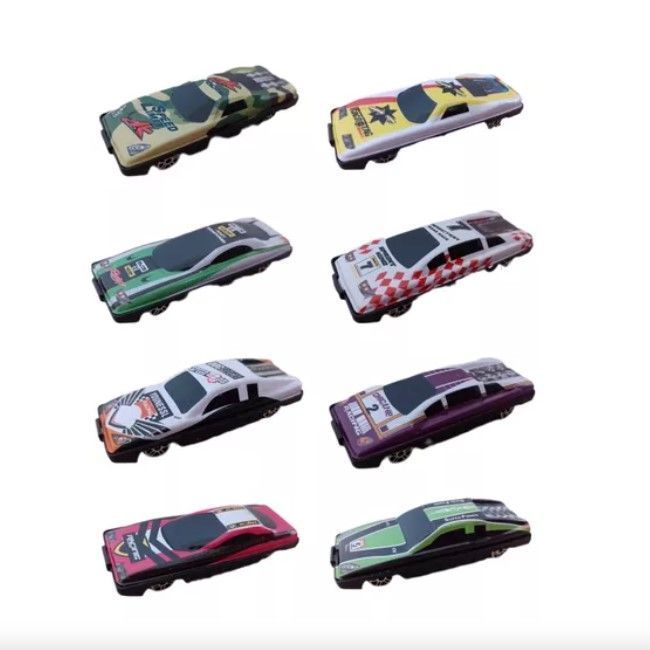 Juguete de Metal para coche de 8 coches || Caja de-3