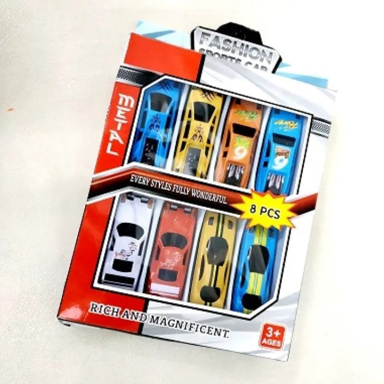 Juguete de Metal para coche de 8 coches || Caja de-2