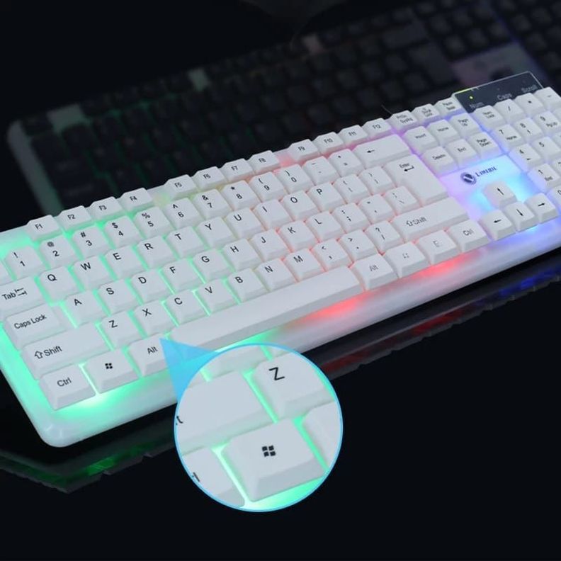 Teclado + Mouse White Gamer AOAS-3