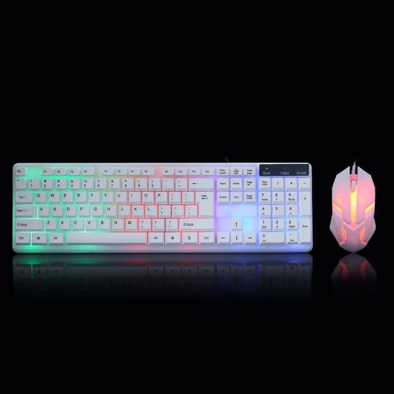 Teclado + Mouse White Gamer AOAS-2