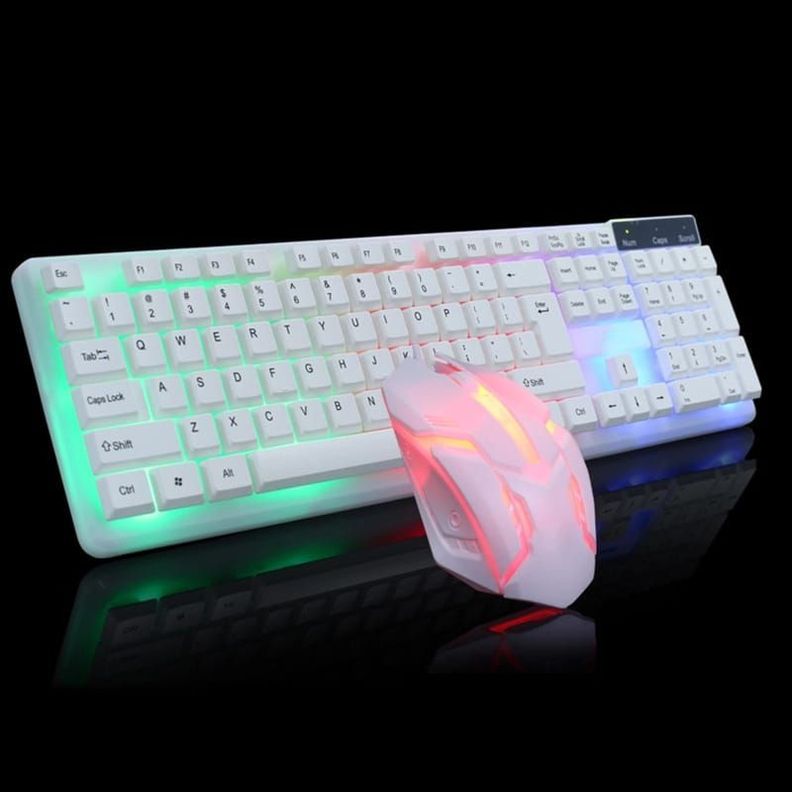 Teclado + Mouse White Gamer AOAS-5