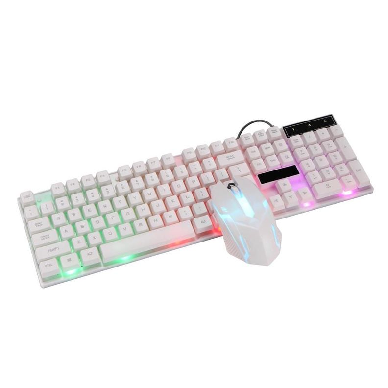 Teclado + Mouse White Gamer AOAS-0