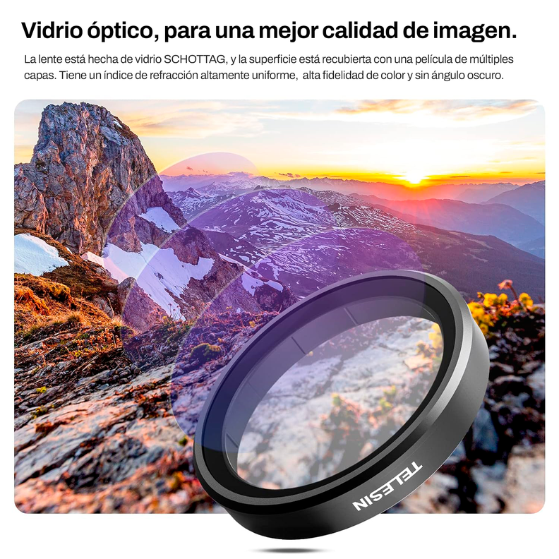 4 Filtros para DJI Osmo Action 3/4/5 - CPL+ND8/16/32 Telesin-6