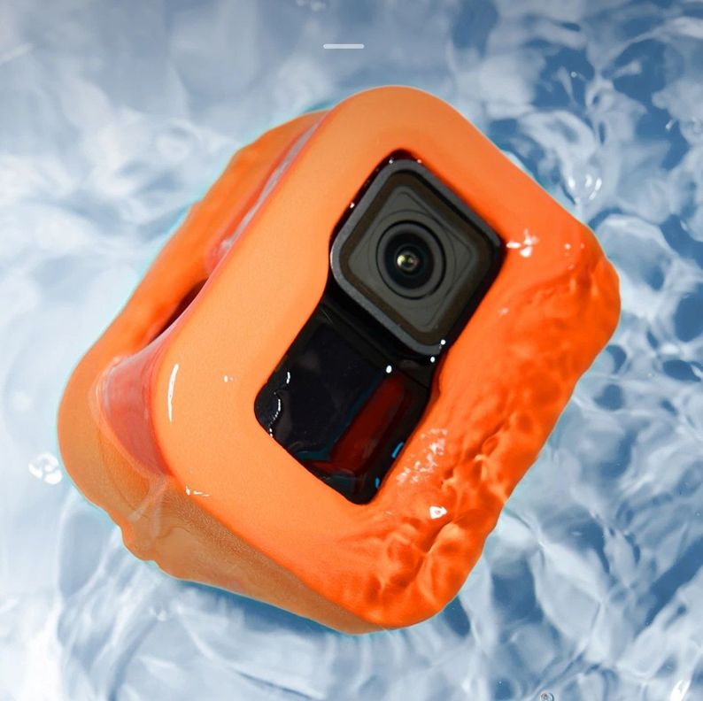 Funda Flotante Naranja para Gopro 9/10/11/12/13 - Telesin-3