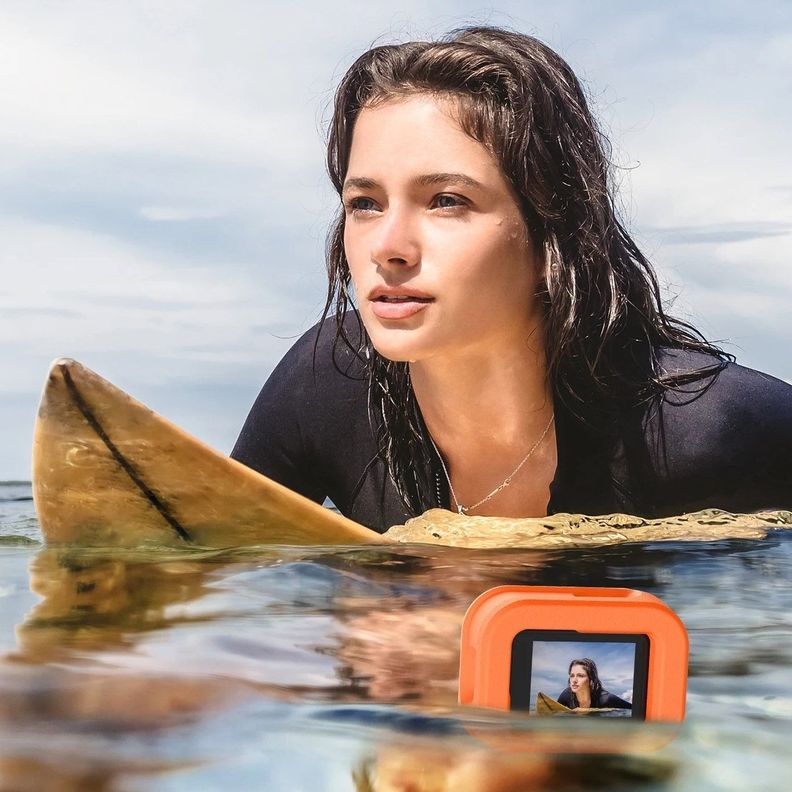Funda Flotante Naranja para Gopro 9/10/11/12/13 - Telesin-5