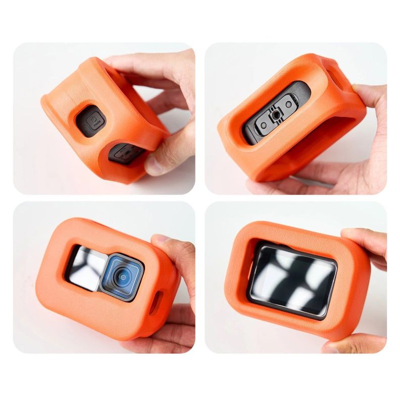 Funda Flotante Naranja para Gopro 9/10/11/12/13 - Telesin-6