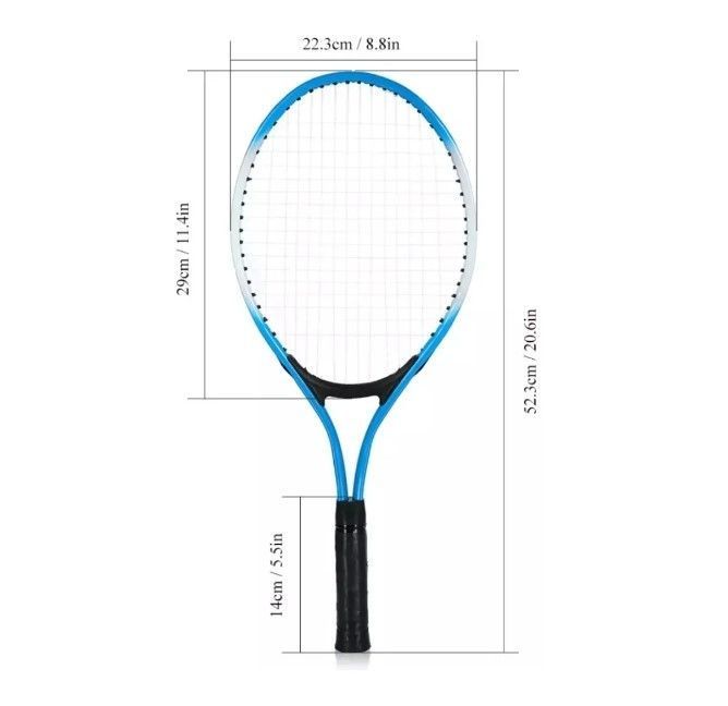 2 x Raqueta Tenis de 52 Cms + Pelota + Bolso de Tr-2