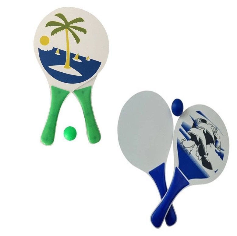 2 Paletas de Playa + Pelota Diferente Diseño-0