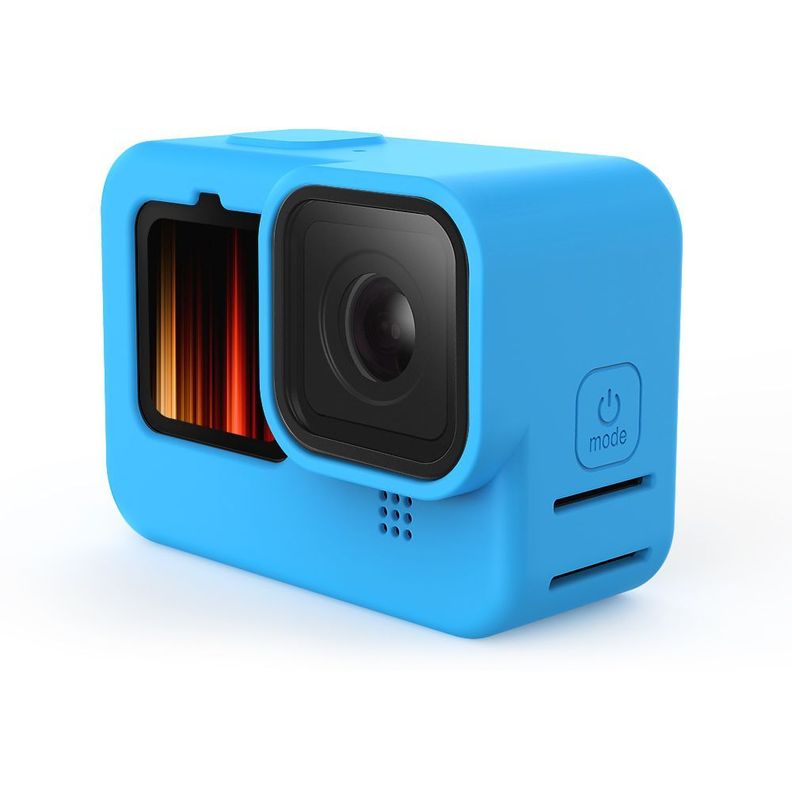 Funda de silicona + correa para Gopro Hero 13/12/ 11/ 10/ 9 - Celeste-2