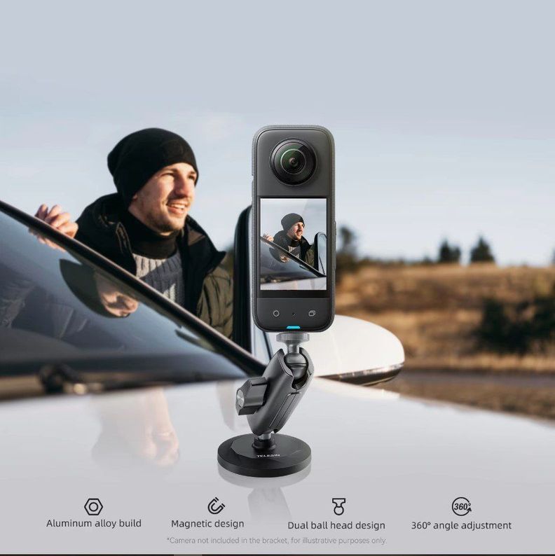 Magnético Aluminio para Smartphone, Cámaras Gopro y Otras-2