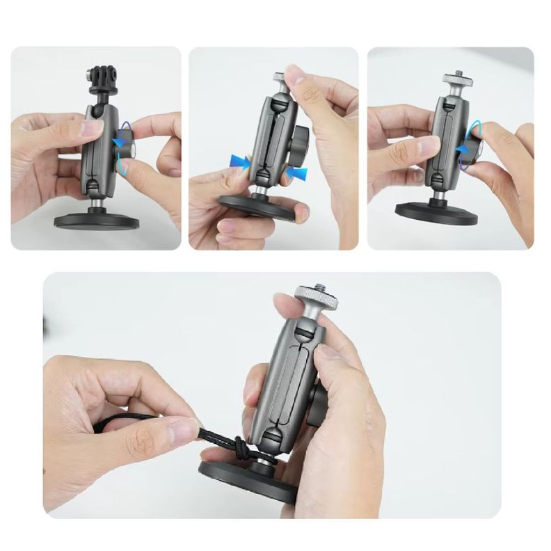 Magnético Aluminio para Smartphone, Cámaras Gopro y Otras-5