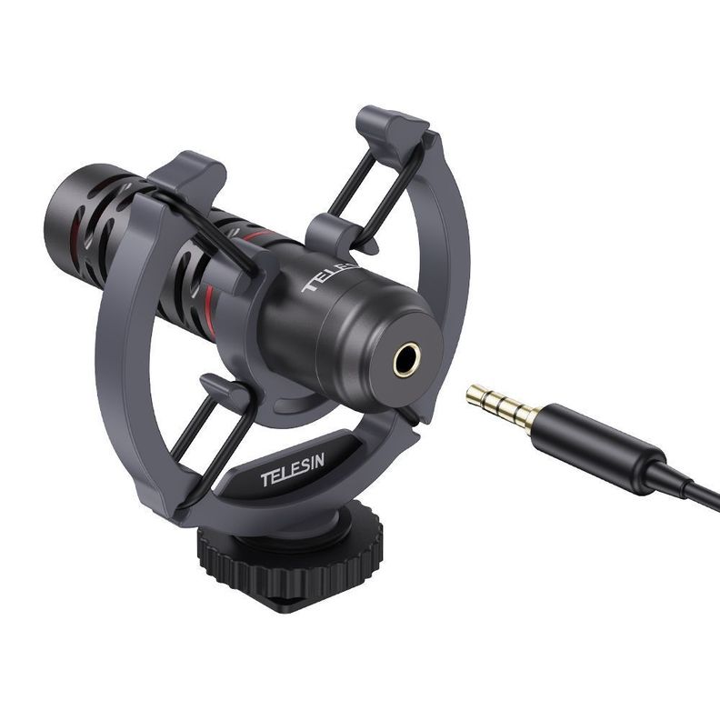 Micrófono para Cámaras Gopro u otras y Smartphone / Telesin-5