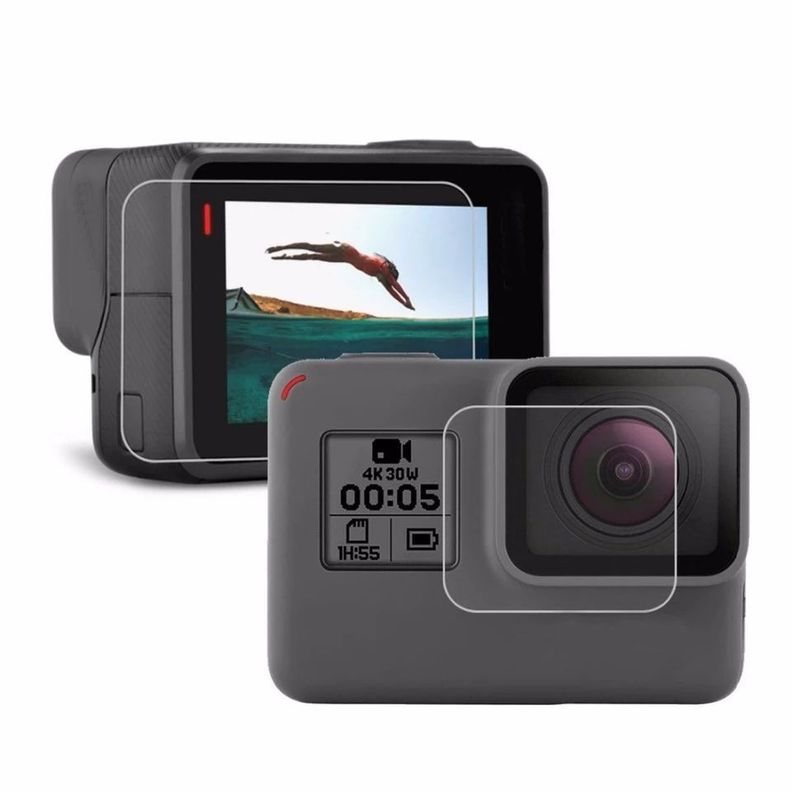 Lamina + protección Lente GoPro 5-6-7 Black-1