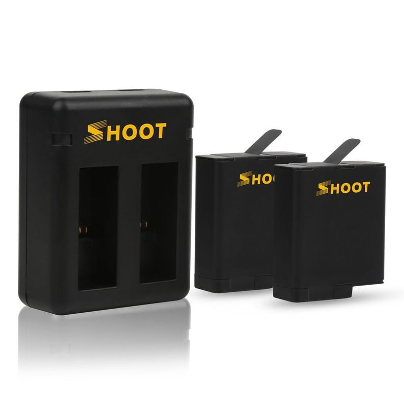 Cargador Doble + 2 Batería GoPro Hero 5 6 7 8 - SHOOT-3