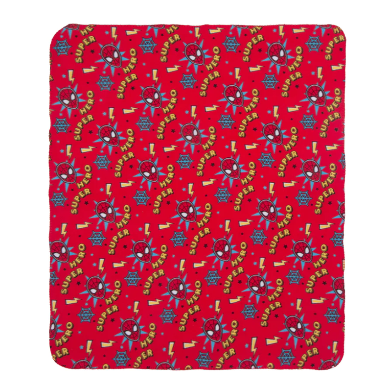 Manta Spiderman Super Hero - Frazada Polar de 115X130 cm-0