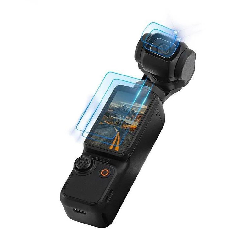 Laminas Vidrio Templado para DJI Osmo Pocket 3 y 4 - Telesin