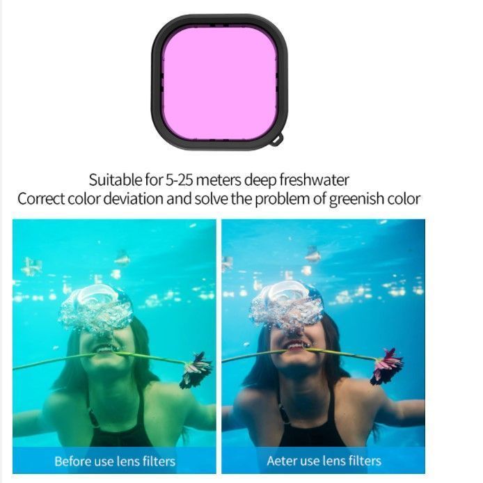 Carcasa Impermeable para GoPro Hero 13/12/11/10/9 + Kit de Filtros-4